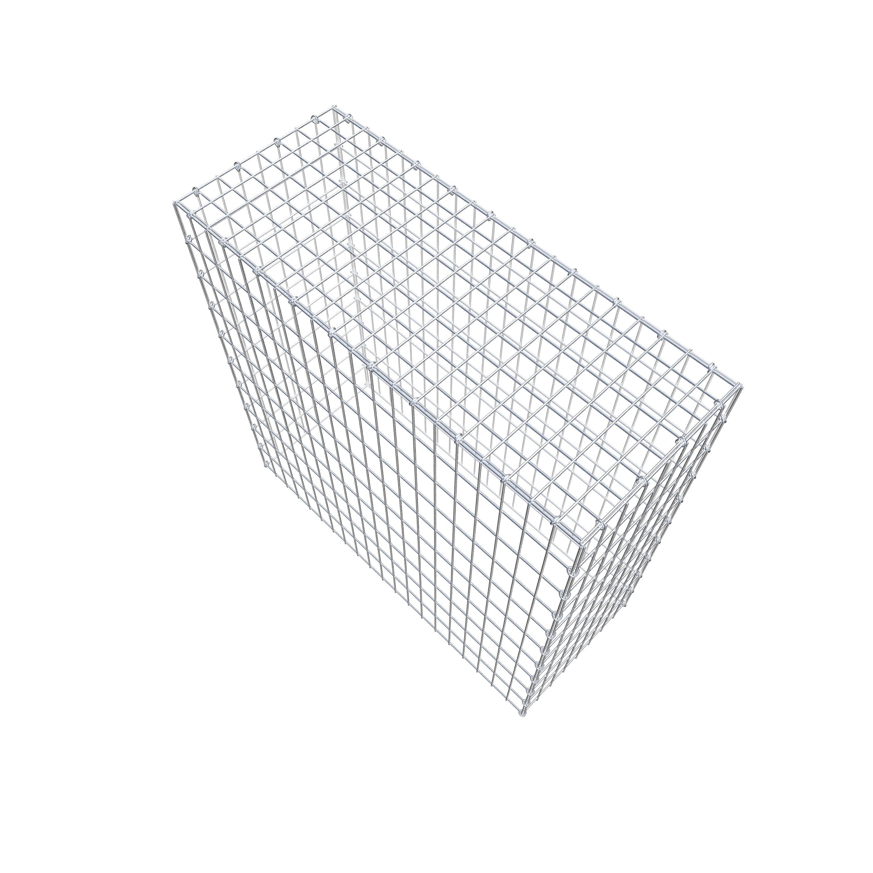 Monterad gabion typ 3 100 cm x 100 cm x 40 cm (L x H x D), maskstorlek 5 cm x 10 cm, C-ring