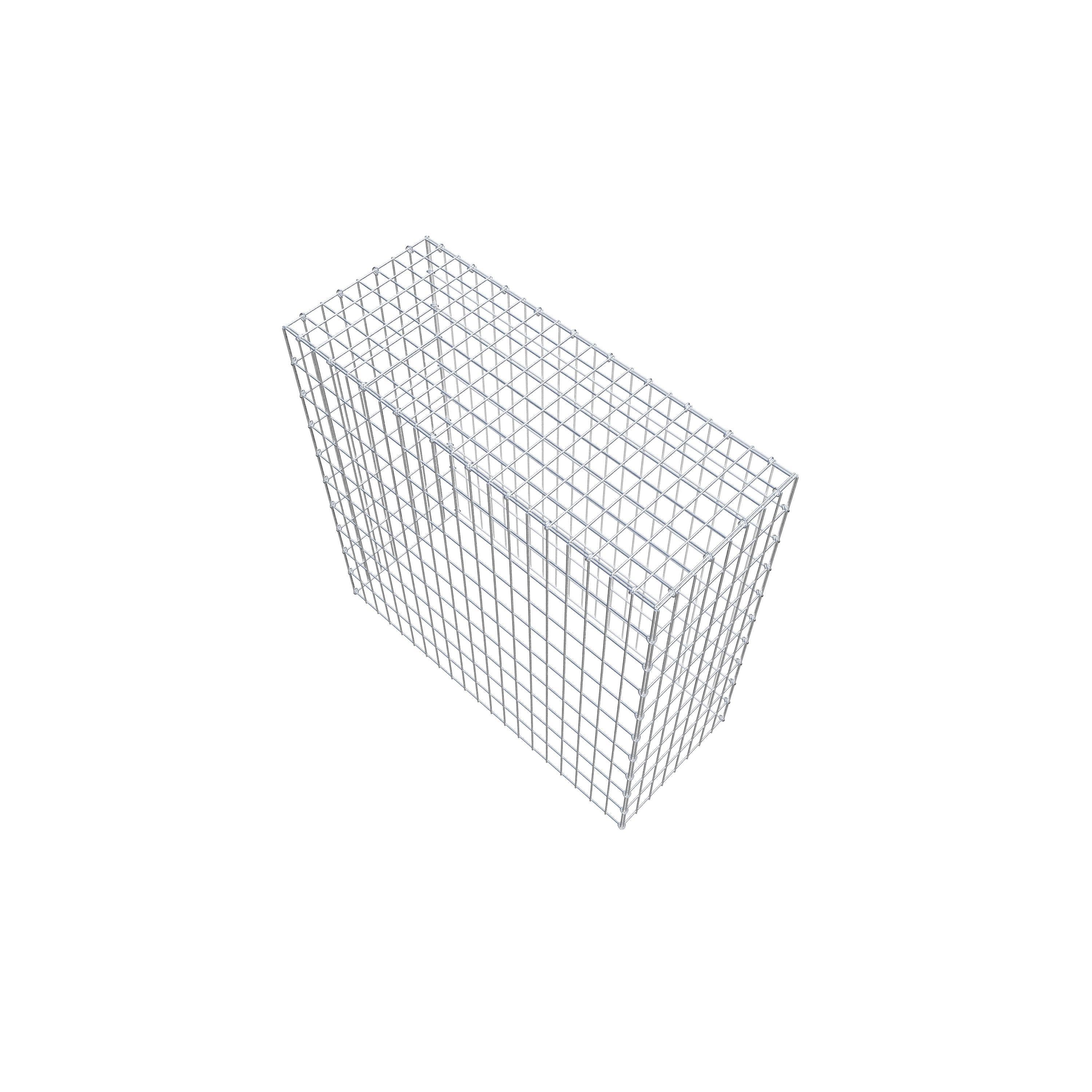 Monterad gabion typ 3 100 cm x 100 cm x 40 cm (L x H x D), maskstorlek 5 cm x 10 cm, C-ring