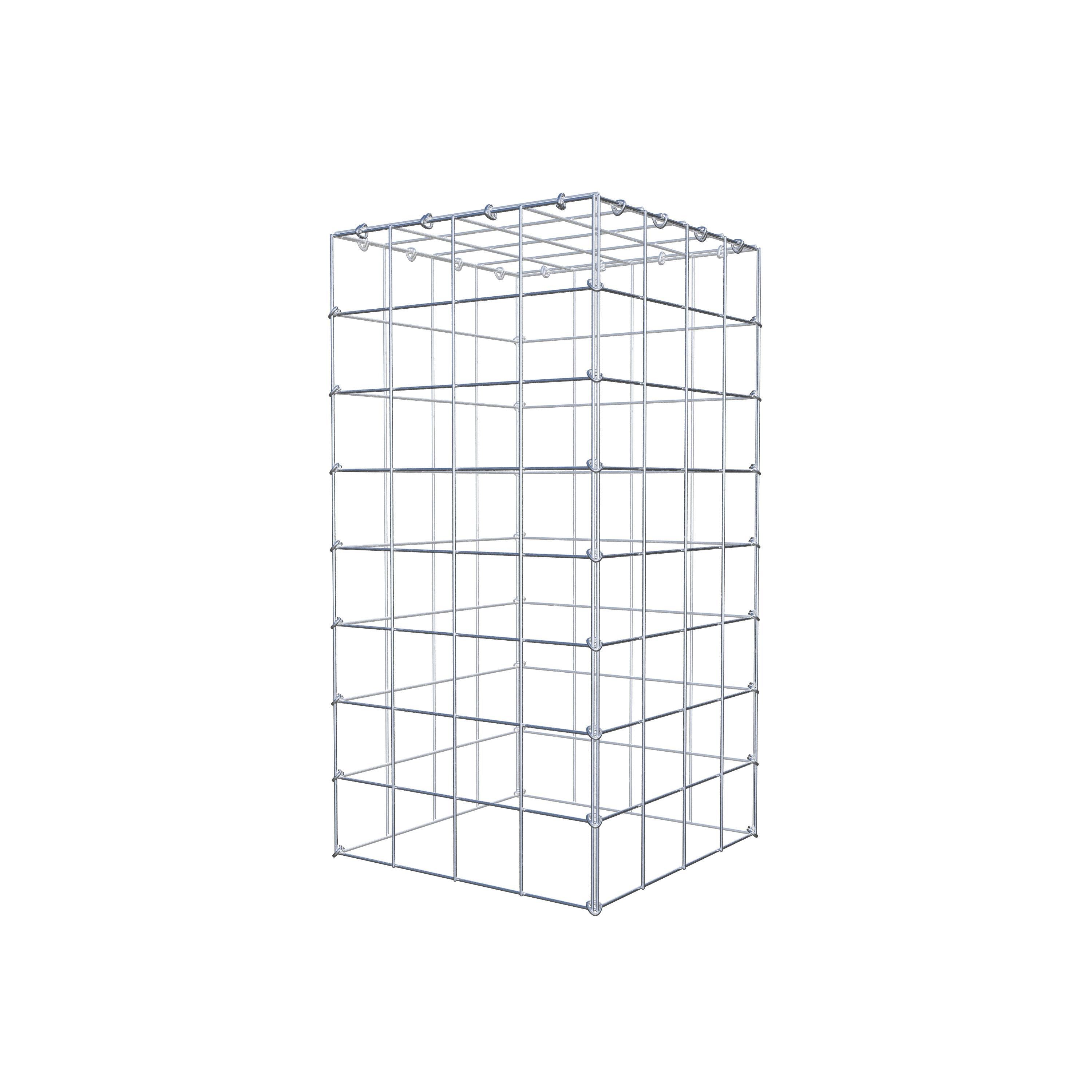 Monterad gabion typ 3 80 cm x 40 cm x 40 cm (L x H x D), maskstorlek 10 cm x 10 cm, C-ring