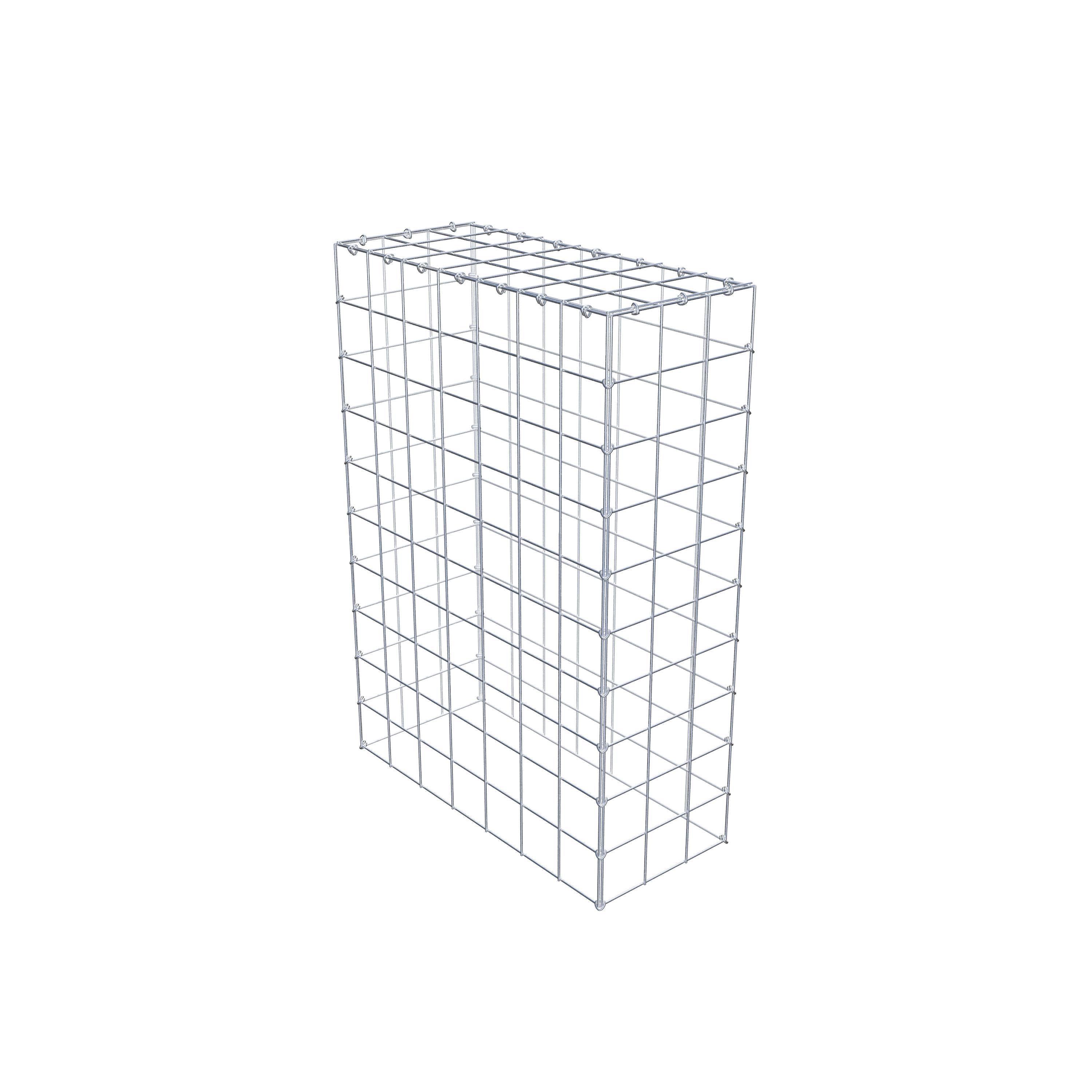 Monterad gabion typ 3 100 cm x 70 cm x 30 cm (L x H x D), maskstorlek 10 cm x 10 cm, C-ring