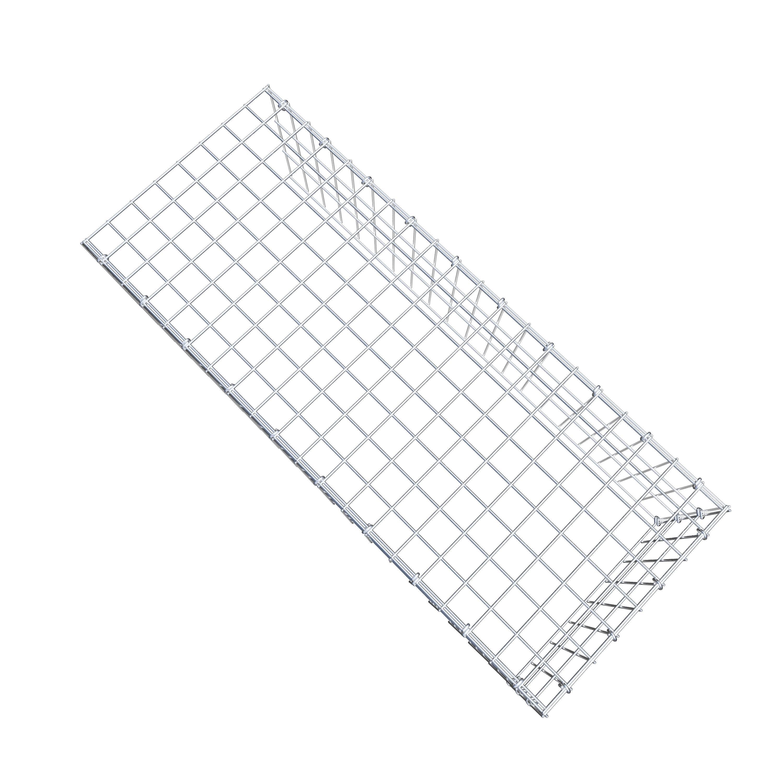 Monterad gabion typ 4 100 cm x 30 cm x 40 cm (L x H x D), maskstorlek 5 cm x 10 cm, C-ring