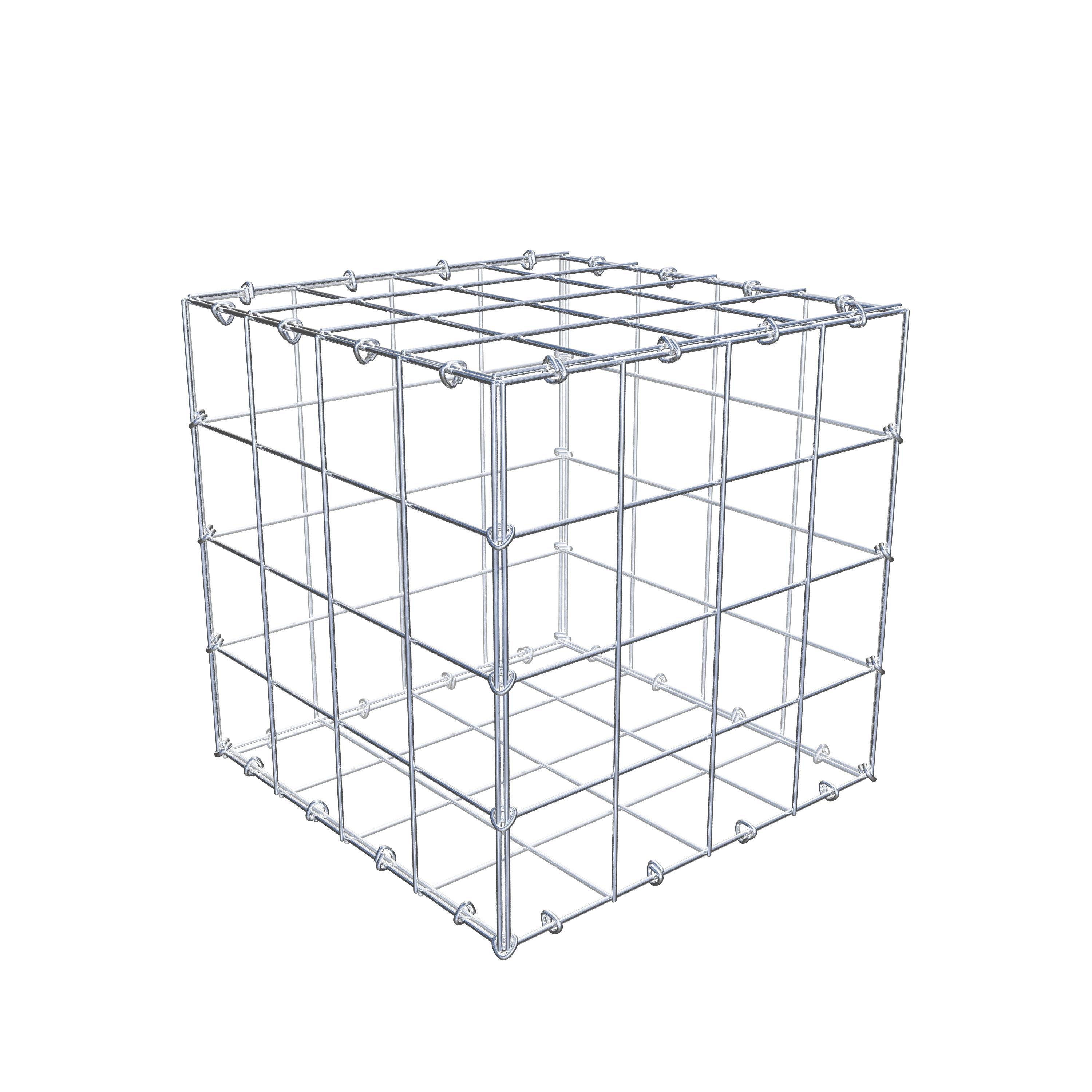 Gabion 40 cm x 40 cm x 40 cm (L x H x D), maskstorlek 10 cm x 10 cm, C-ring