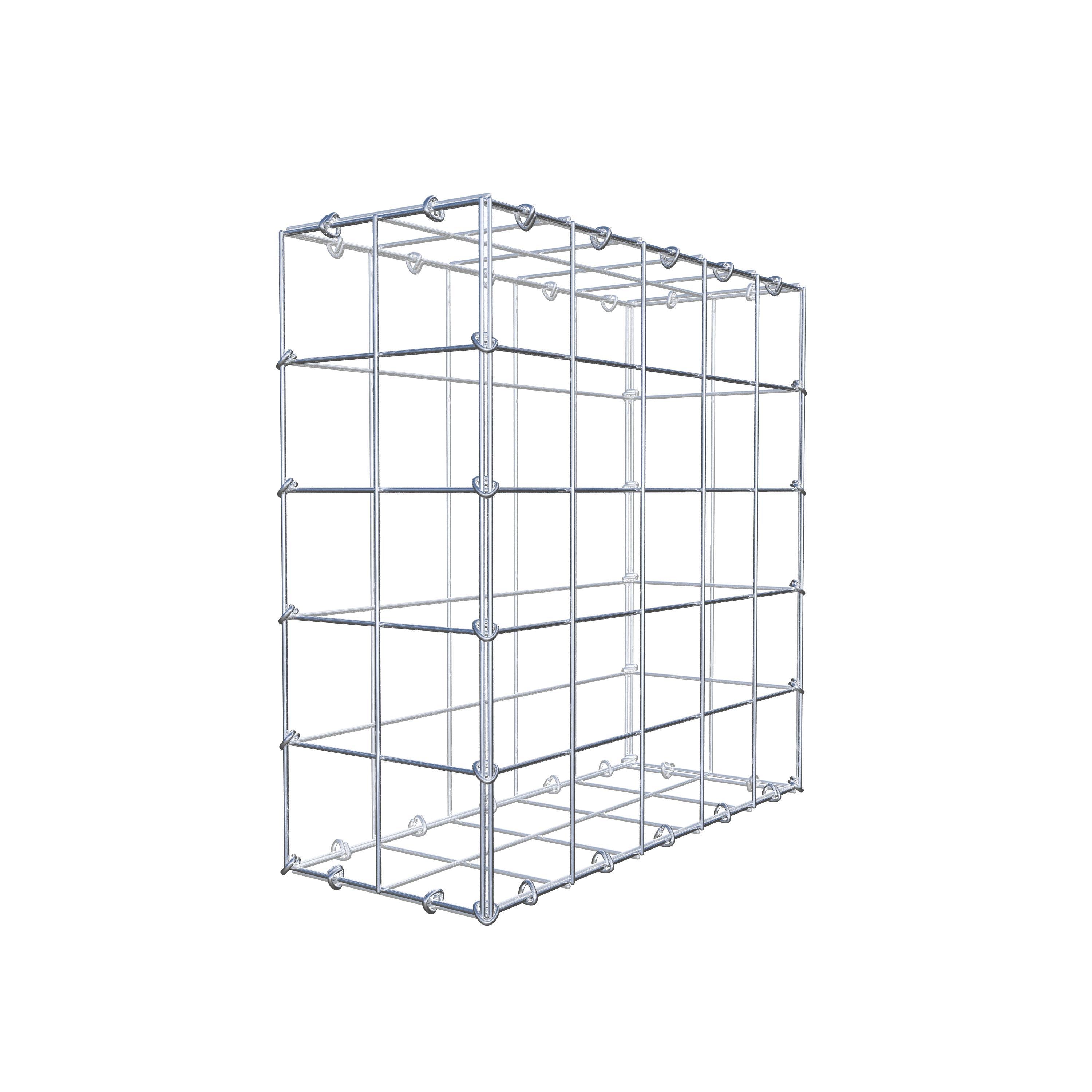 Gabion 50 cm x 50 cm x 20 cm (L x H x D), maskstorlek 10 cm x 10 cm, C-ring