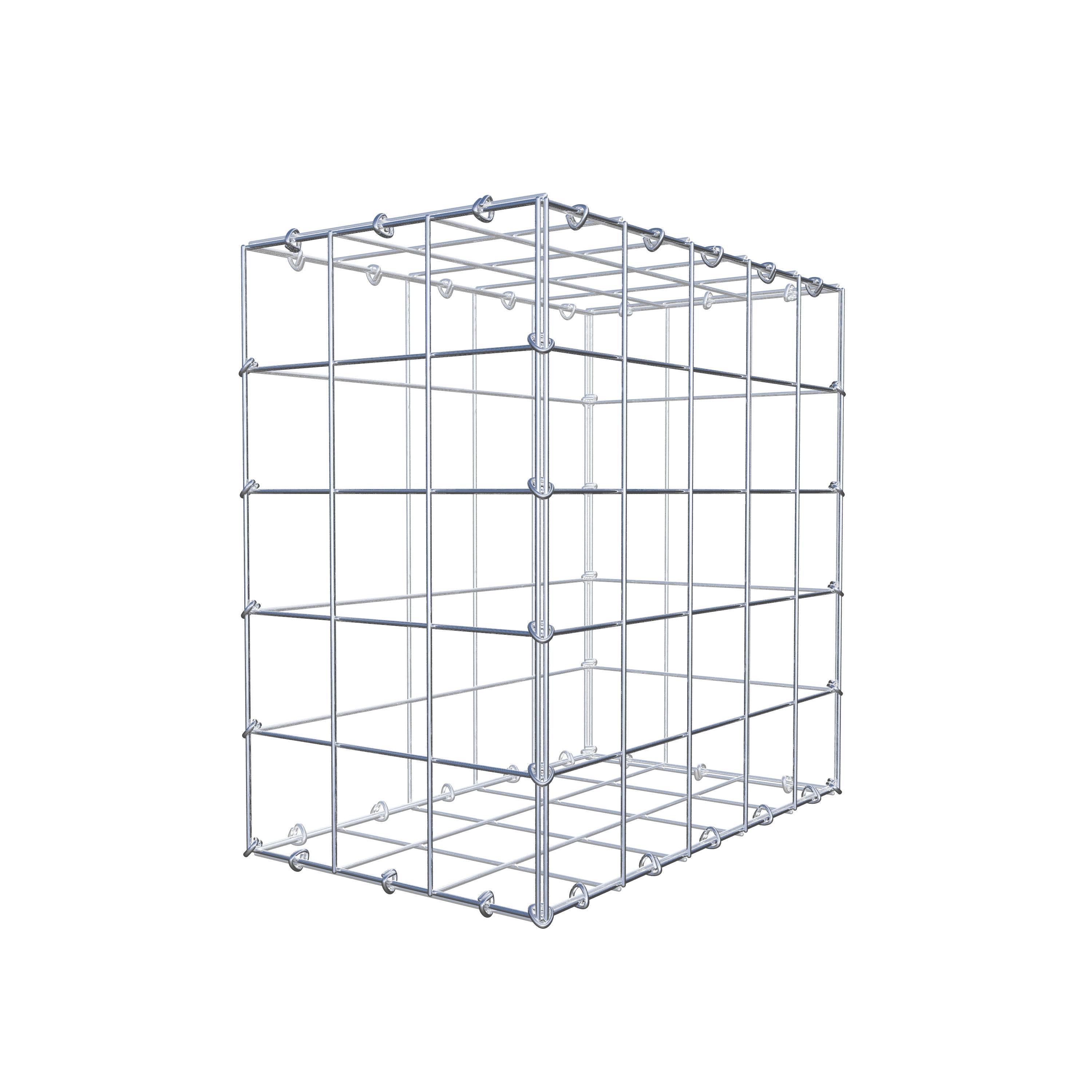 Gabion 50 cm x 50 cm x 30 cm (L x H x D), maskstorlek 10 cm x 10 cm, C-ring