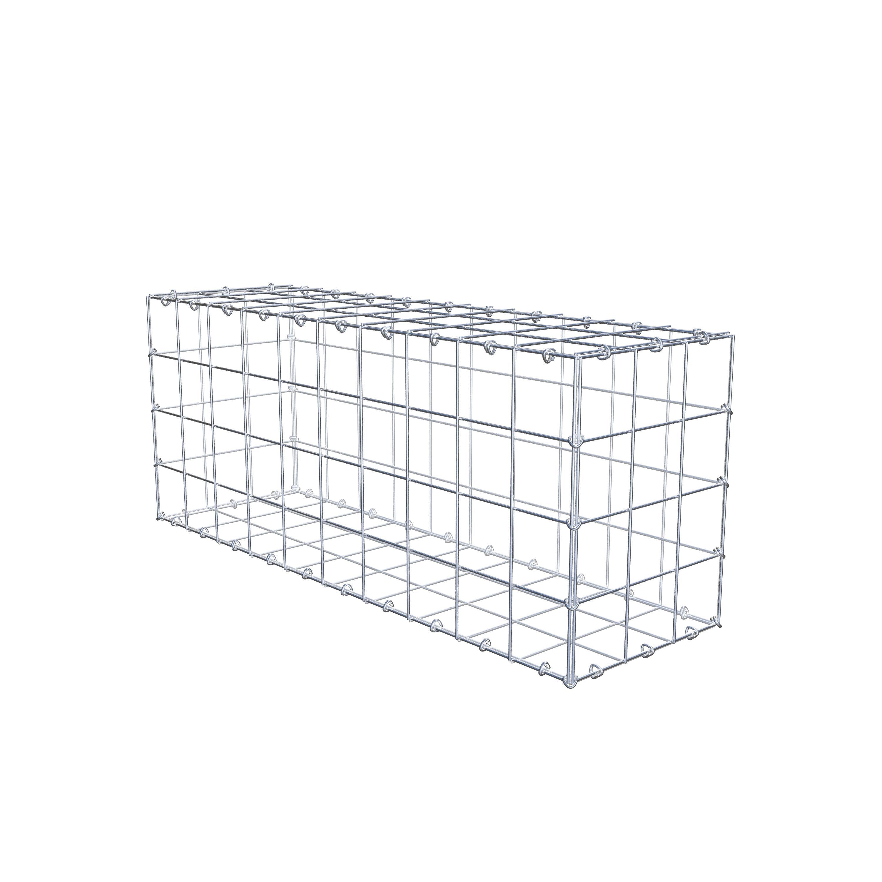 Gabion 100 cm x 40 cm x 30 cm (L x H x D), maskstorlek 10 cm x 10 cm, C-ring