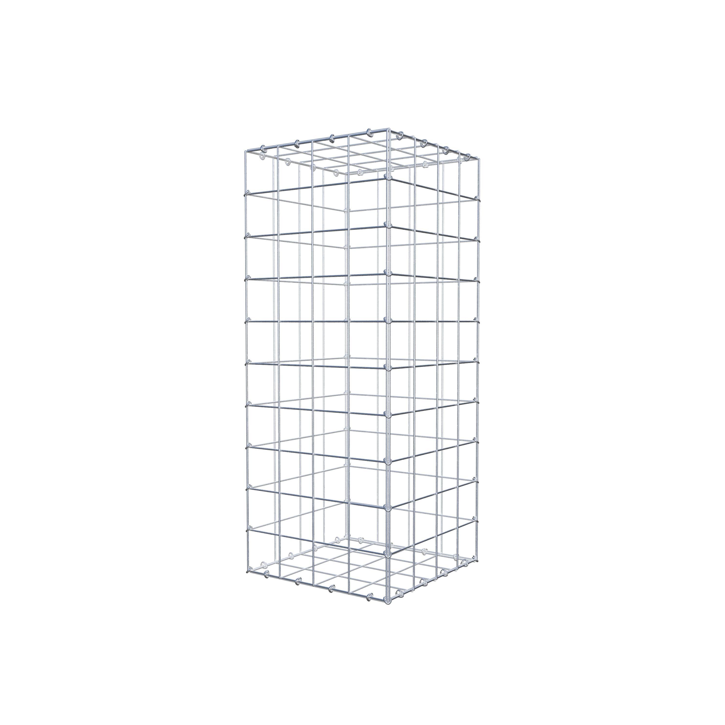 Gabion 100 cm x 40 cm x 40 cm (L x H x D), maskstorlek 10 cm x 10 cm, C-ring