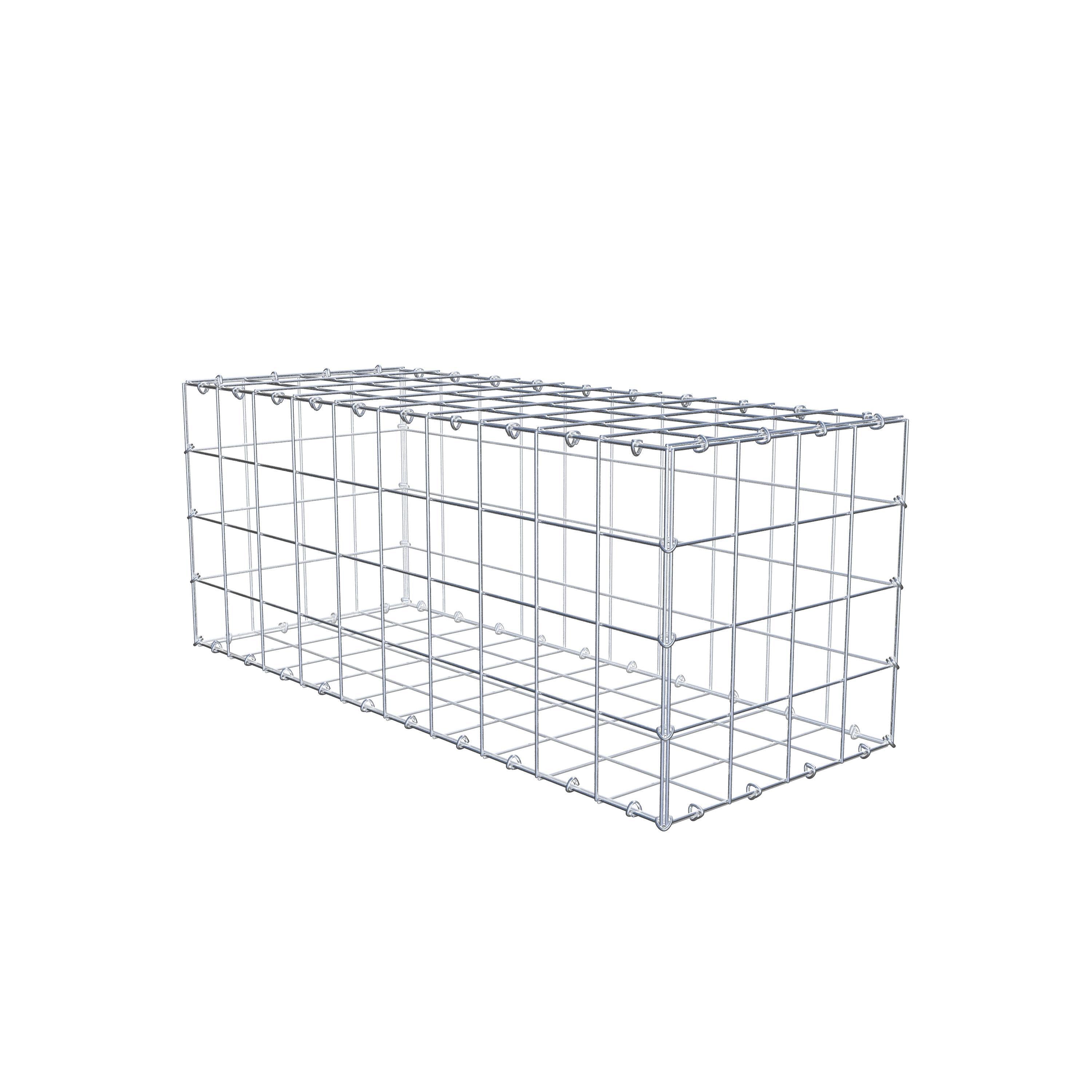 Gabion 100 cm x 40 cm x 40 cm (L x H x D), maskstorlek 10 cm x 10 cm, C-ring