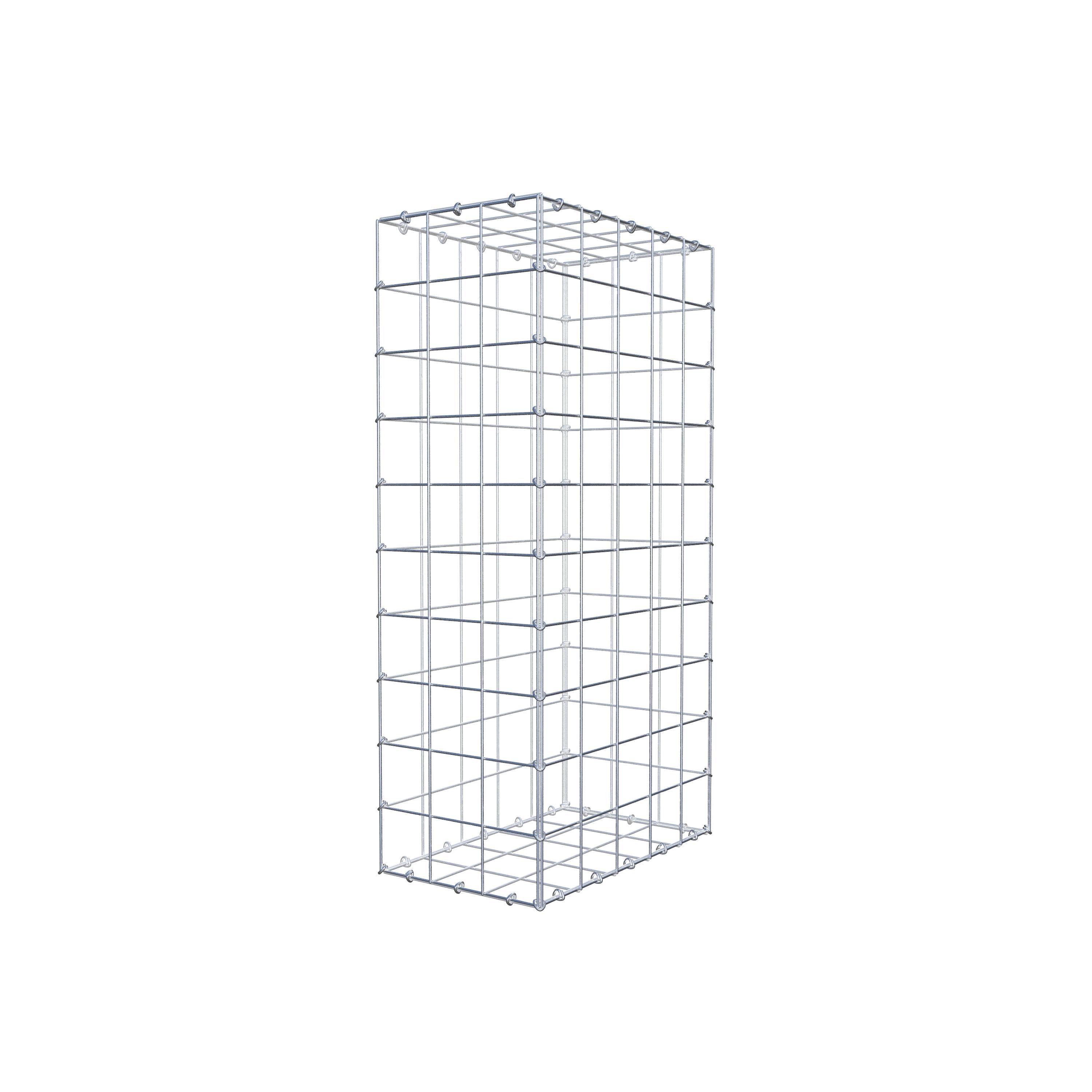 Gabion 100 cm x 50 cm x 30 cm (L x H x D), maskstorlek 10 cm x 10 cm, C-ring