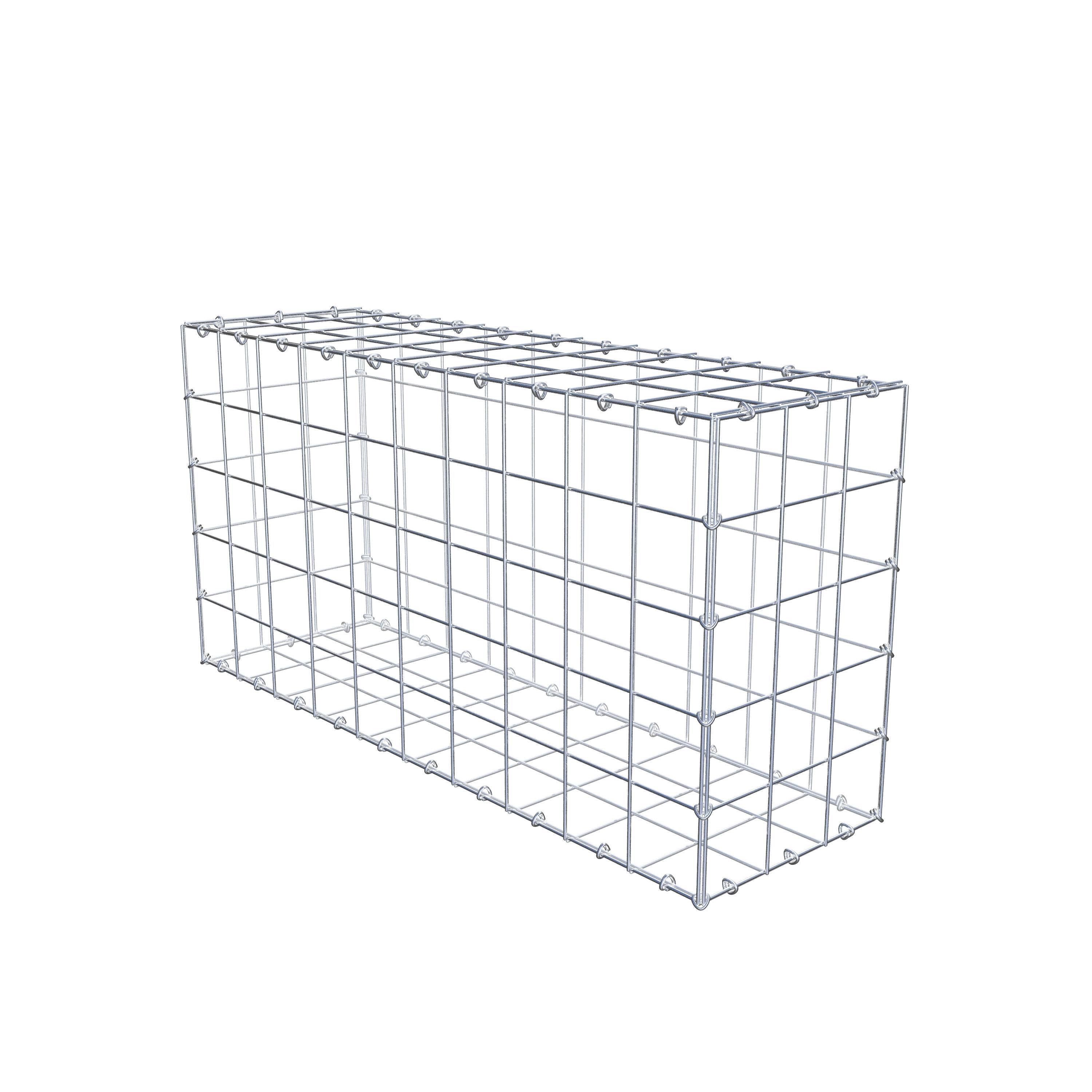 Gabion 100 cm x 50 cm x 30 cm (L x H x D), maskstorlek 10 cm x 10 cm, C-ring