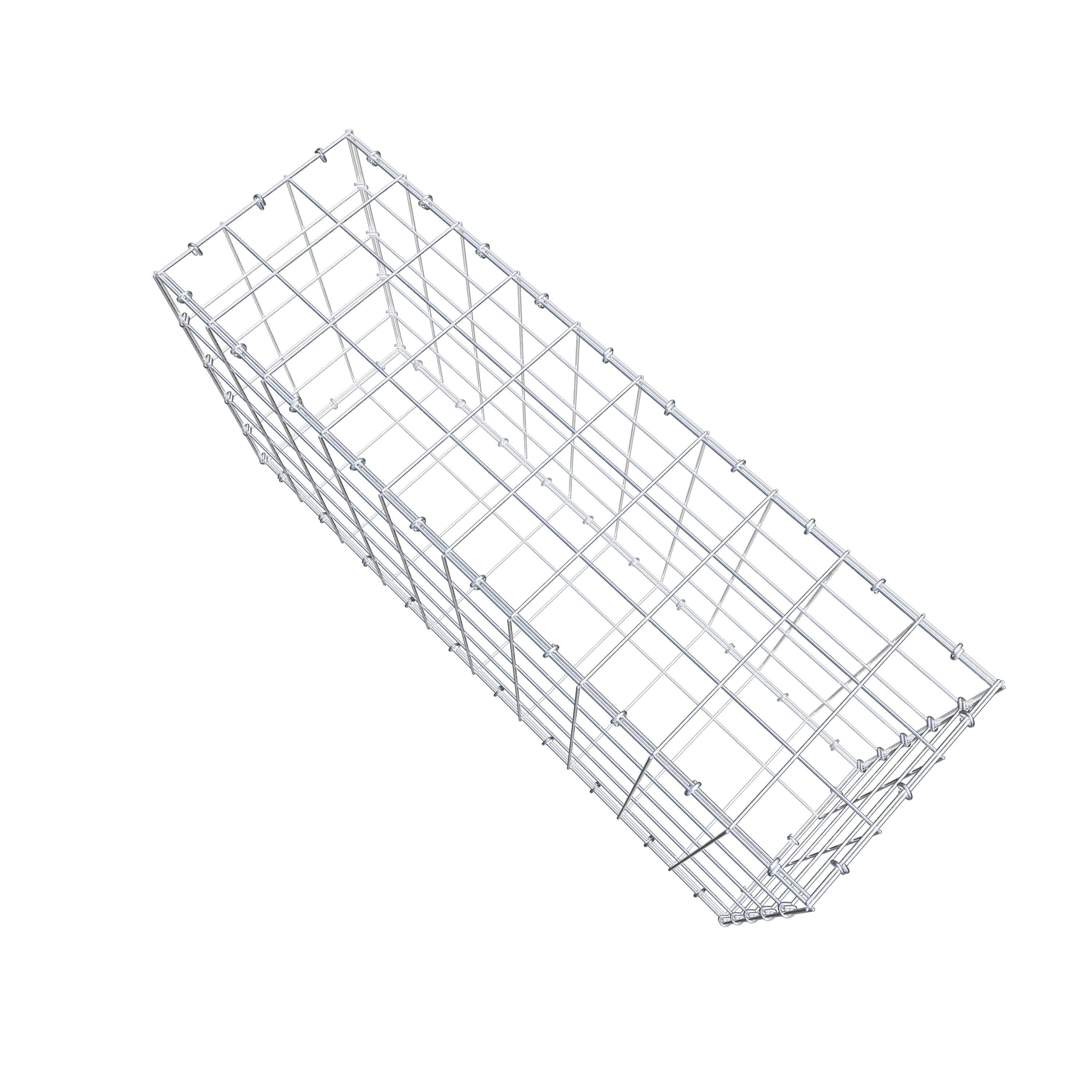 Gabion 100 cm x 50 cm x 30 cm (L x H x D), maskstorlek 10 cm x 10 cm, C-ring