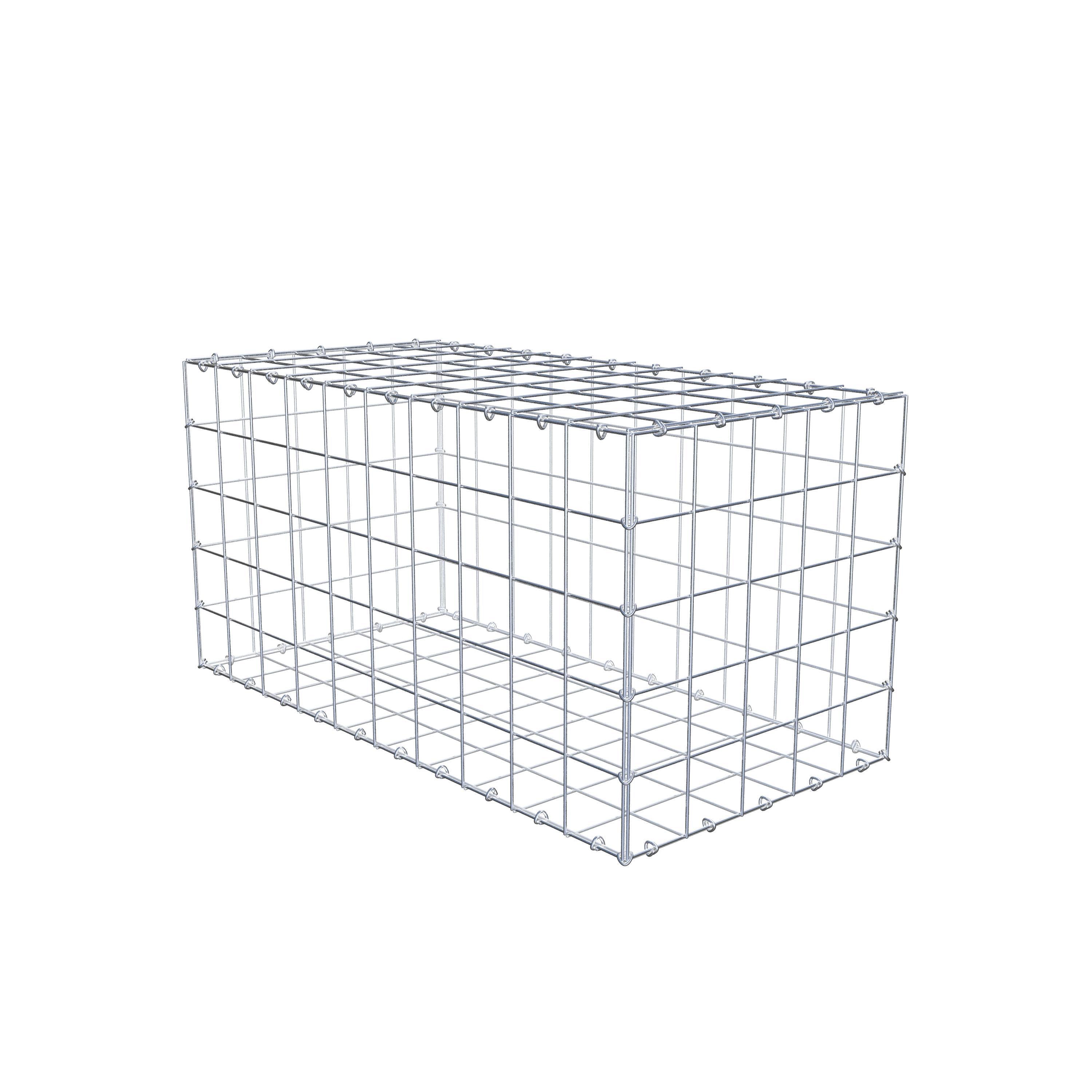 Gabion 100 cm x 50 cm x 50 cm (L x H x D), maskstorlek 10 cm x 10 cm, C-ring