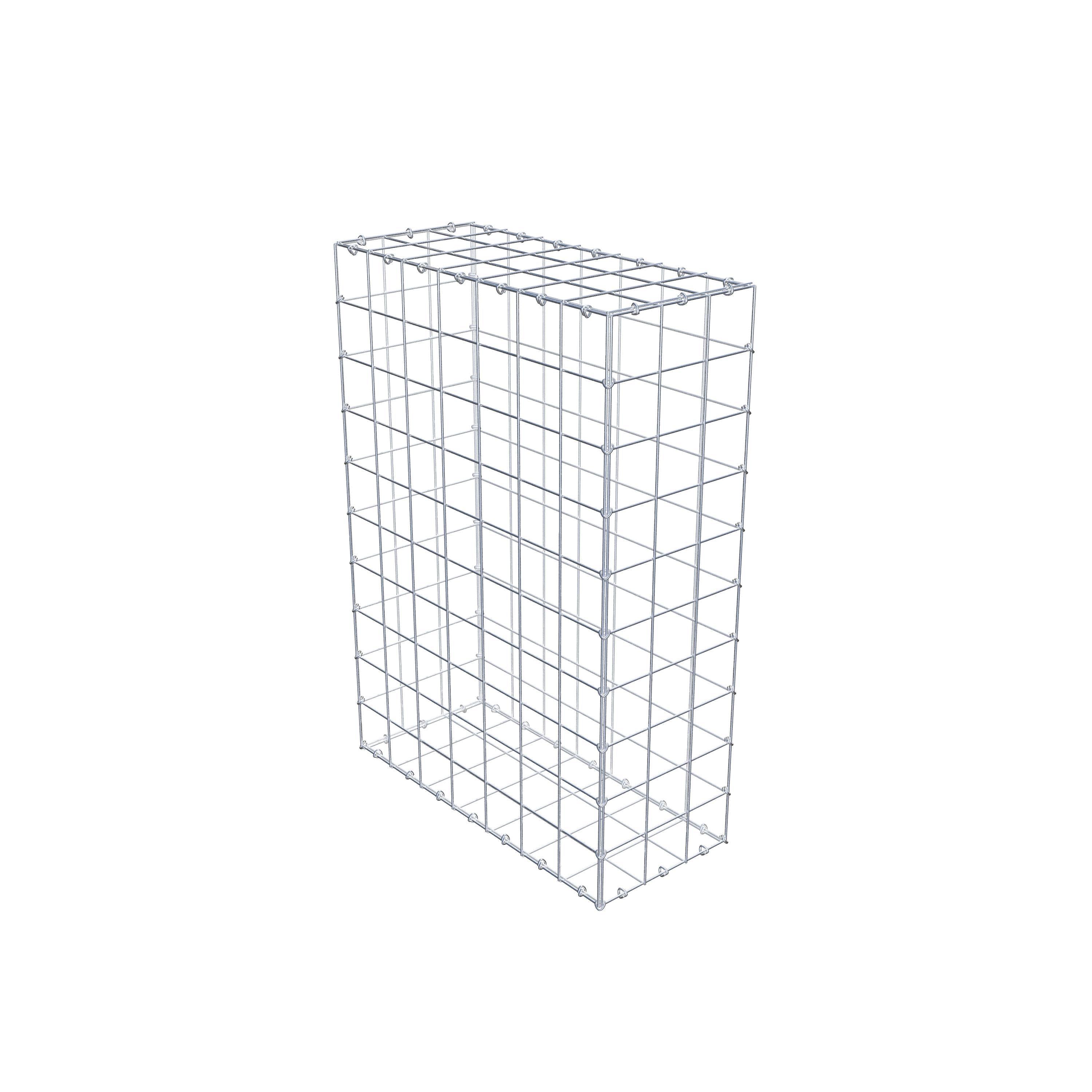 Gabion 100 cm x 70 cm x 30 cm (L x H x D), maskstorlek 10 cm x 10 cm, C-ring