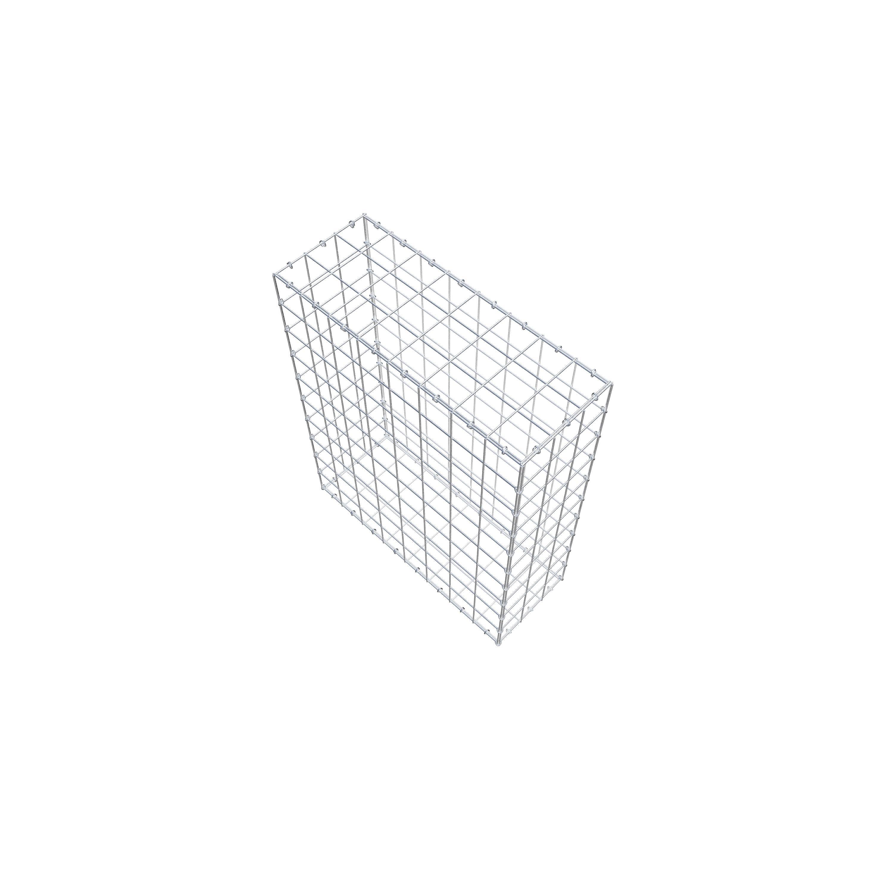 Gabion 100 cm x 80 cm x 30 cm (L x H x D), maskstorlek 10 cm x 10 cm, C-ring