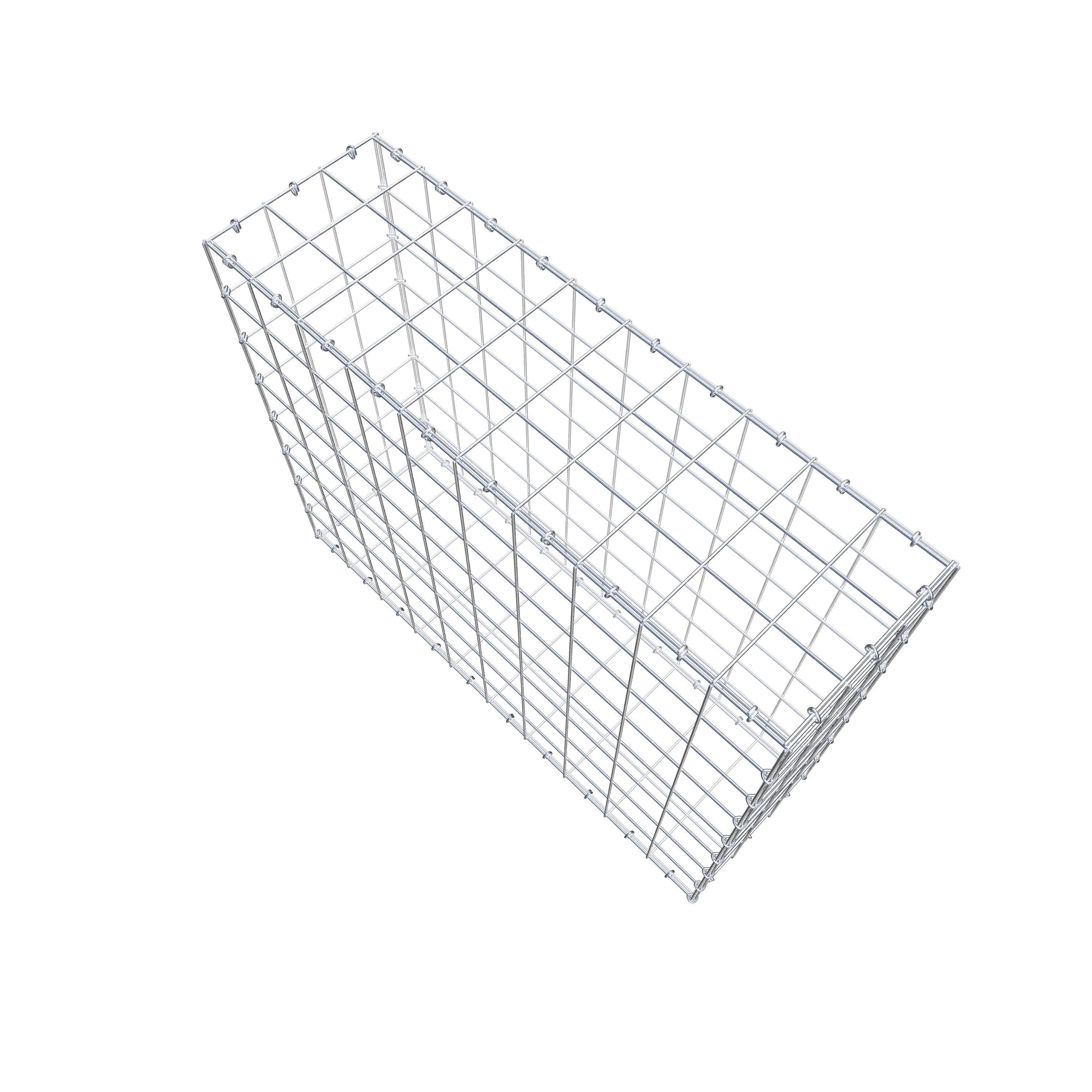 Gabion 100 cm x 80 cm x 30 cm (L x H x D), maskstorlek 10 cm x 10 cm, C-ring