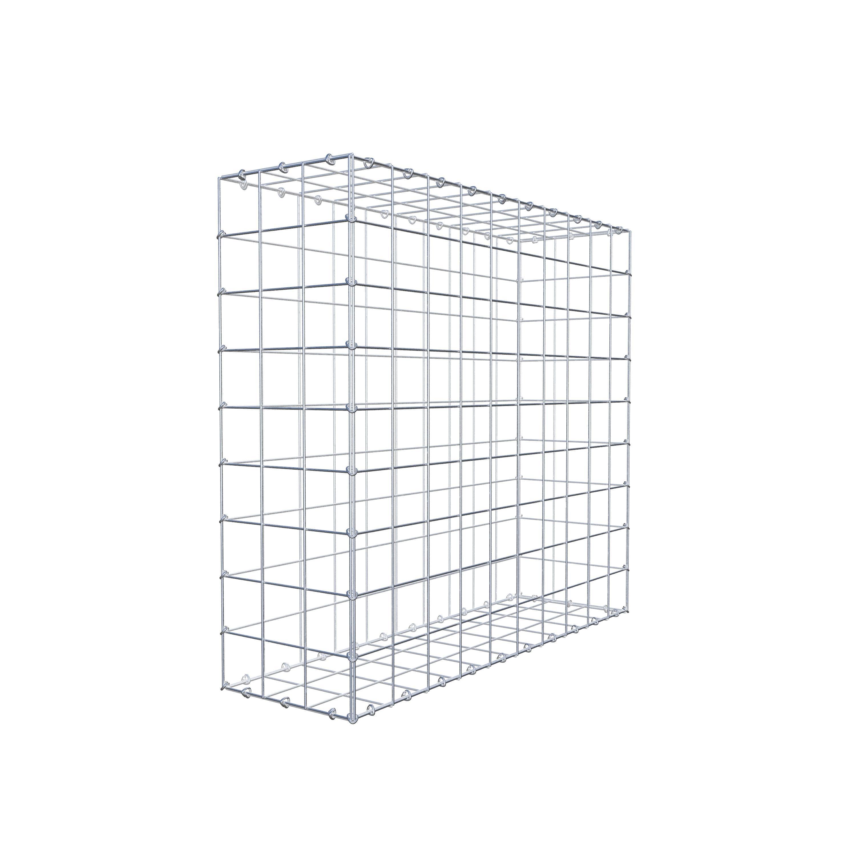 Gabion 100 cm x 90 cm x 30 cm (L x H x D), maskstorlek 10 cm x 10 cm, C-ring