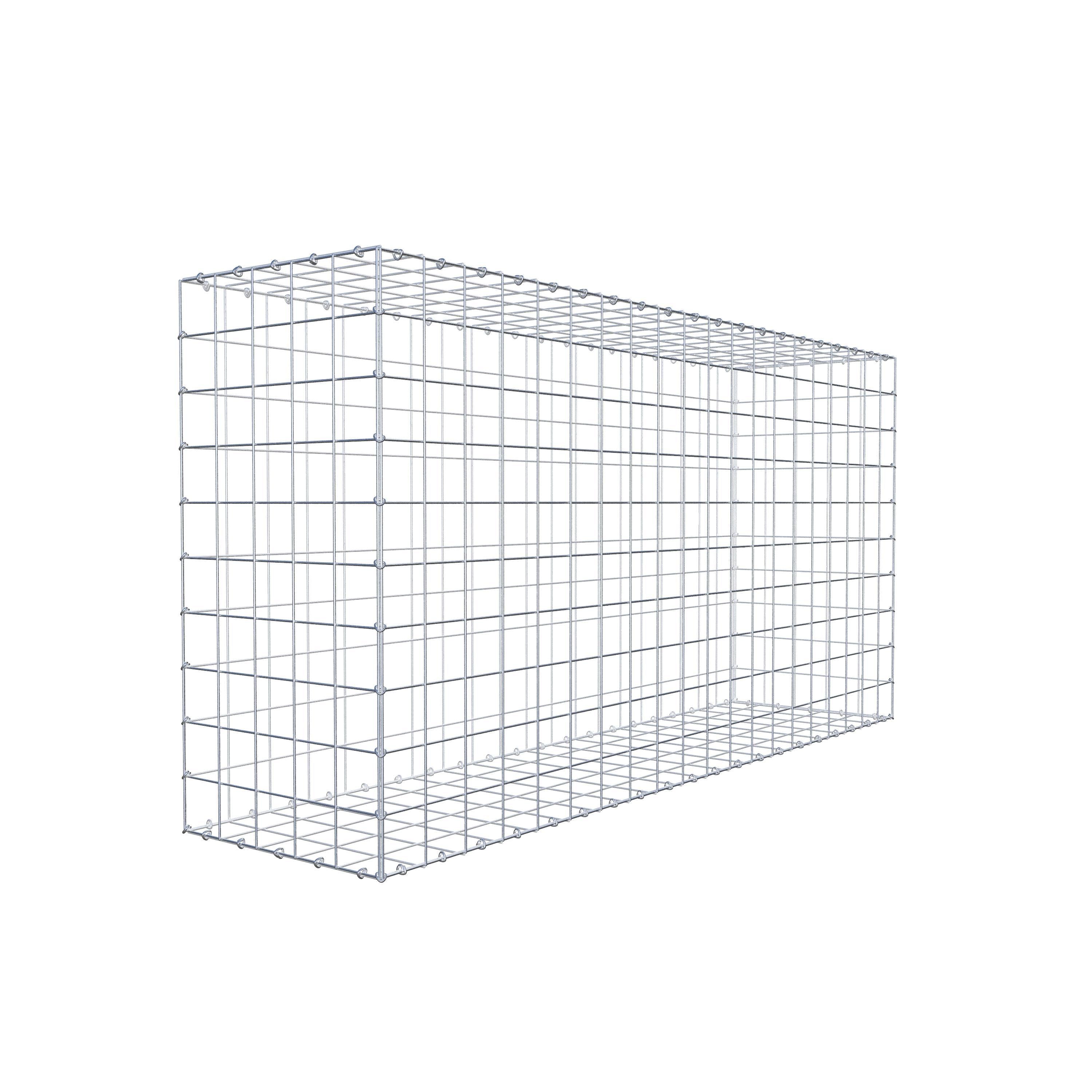 Gabion 200 cm x 100 cm x 50 cm (L x H x D), maskstorlek 10 cm x 10 cm, C-ring