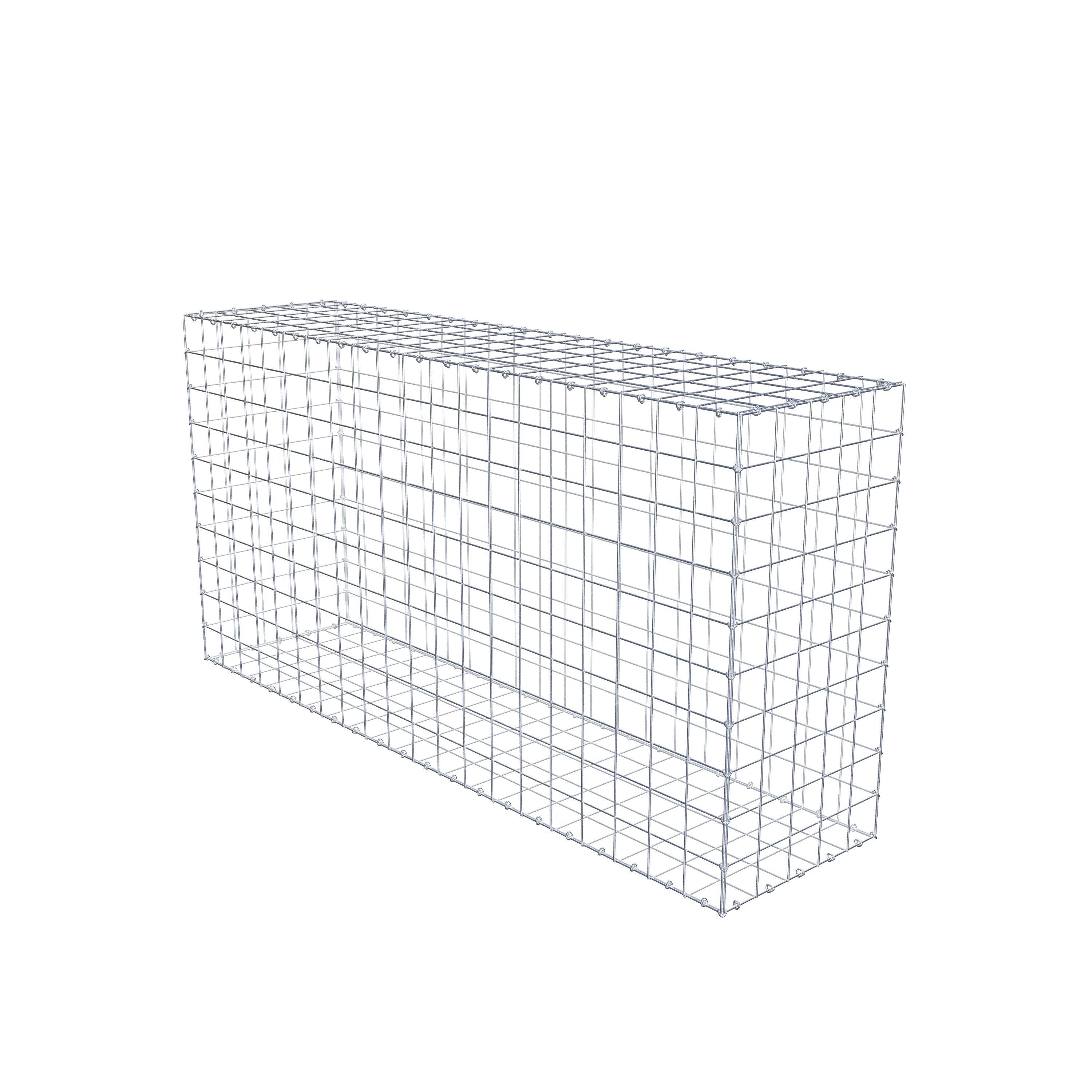 Gabion 200 cm x 100 cm x 50 cm (L x H x D), maskstorlek 10 cm x 10 cm, C-ring