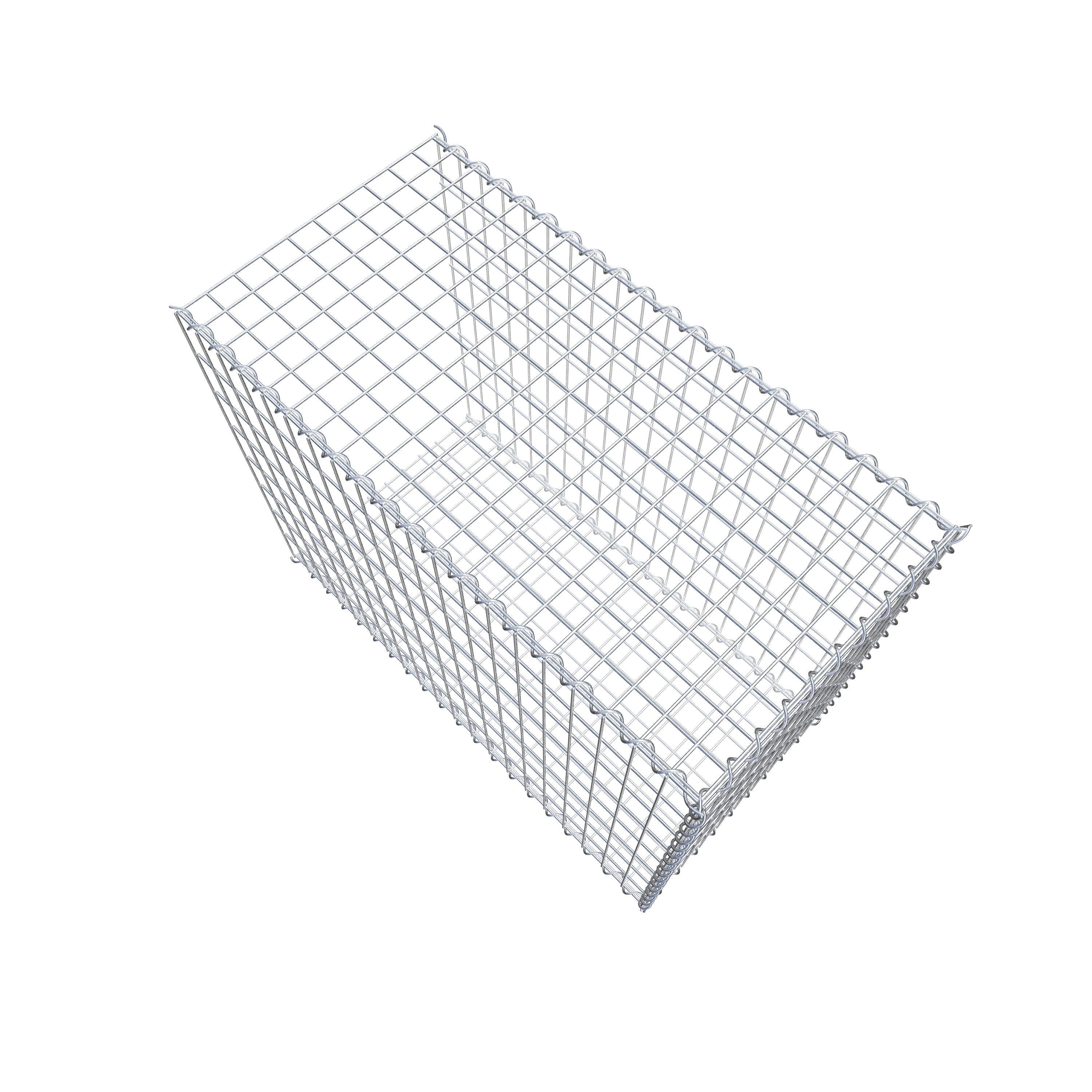 Påväxt gabion typ 2 100 cm x 80 cm x 50 cm (L x H x D), maskstorlek 5 cm x 10 cm, spiral