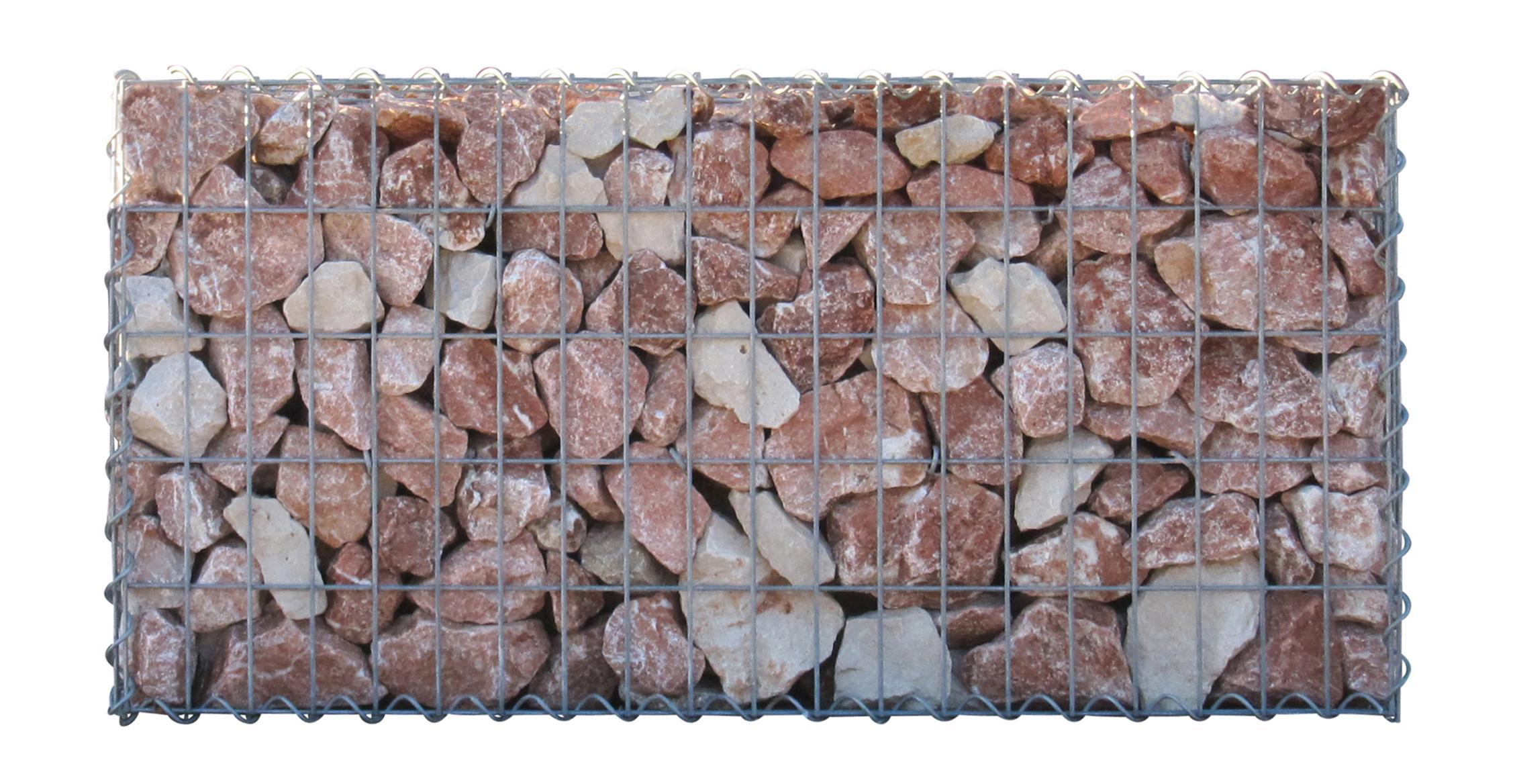 Gabion 30 cm x 30 cm x 30 cm (L x H x D), maskstorlek 5 cm x 10 cm, spiral