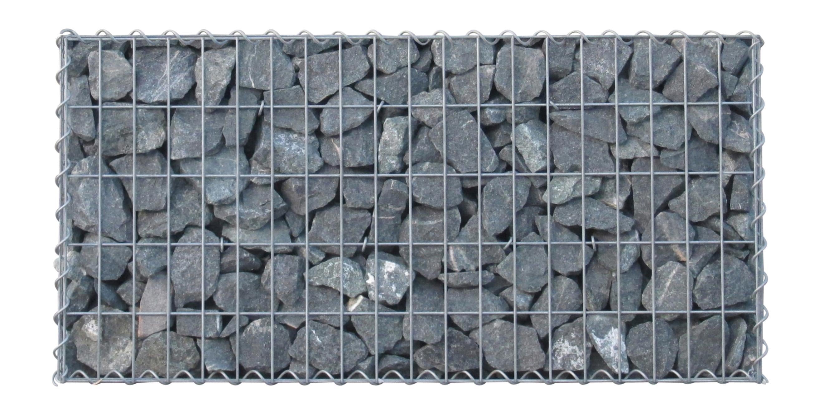 Gabion 100 cm x 30 cm x 50 cm (L x H x D), maskstorlek 5 cm x 10 cm, spiral