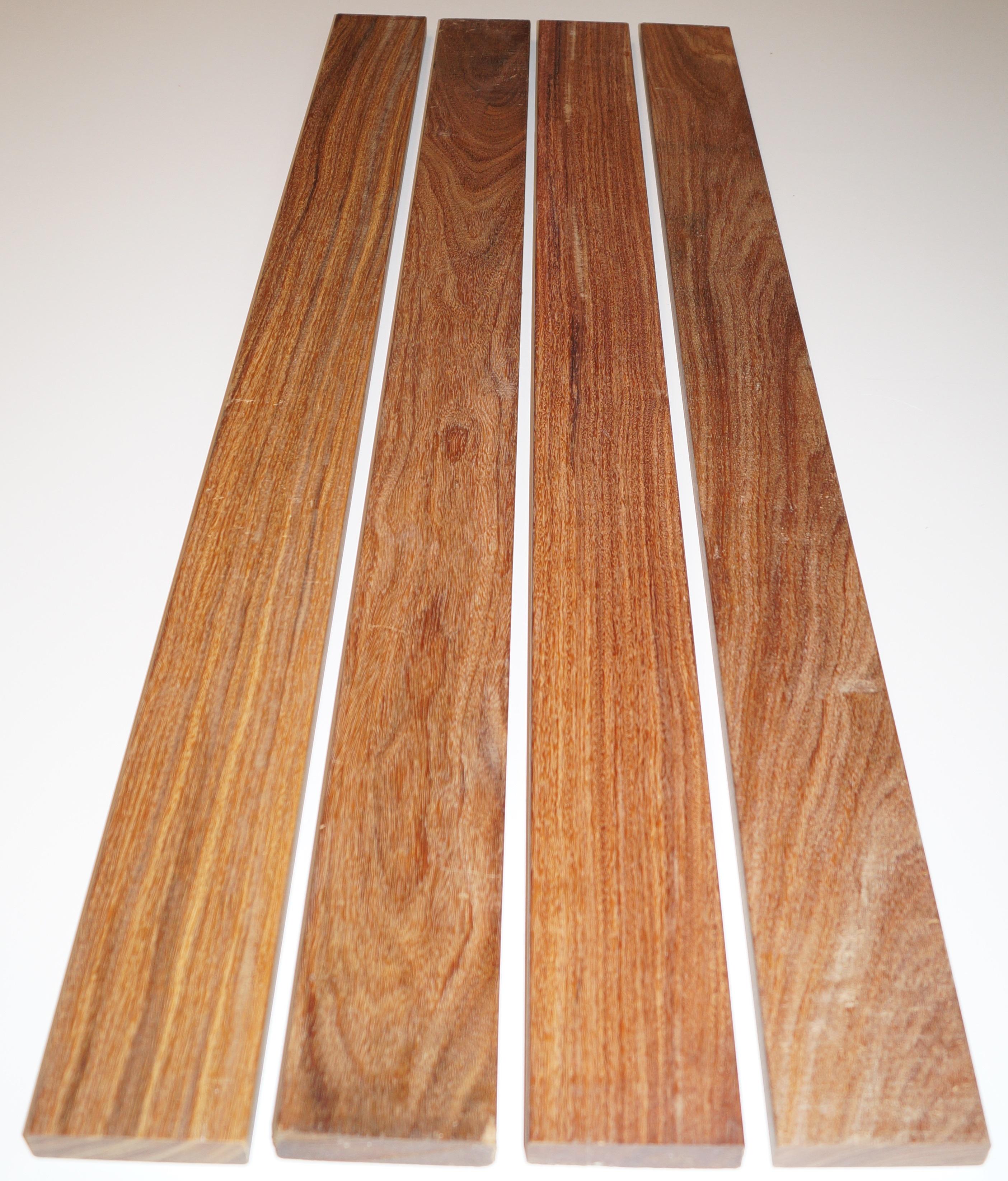 Holz CUMARU für Bank 4 Zuschnitte 115 x 9 x 2 cm