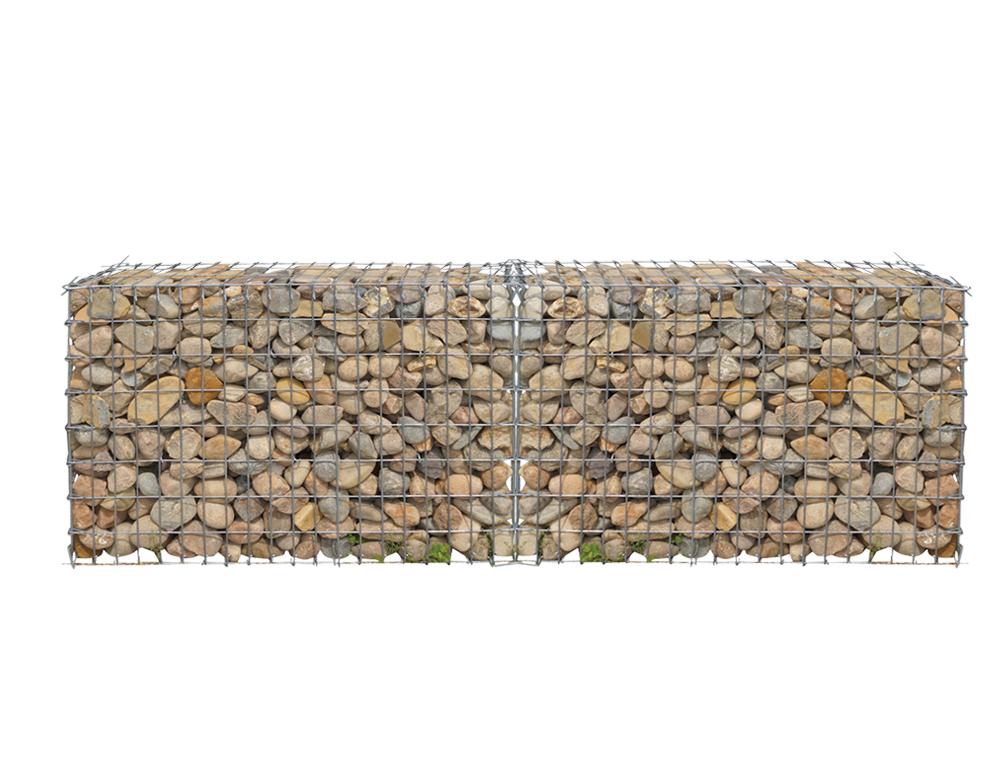 Plug-in gabion 104 cm x 81 cm x 34 cm (L x H x D), maskstorlek 5 cm x 10 cm