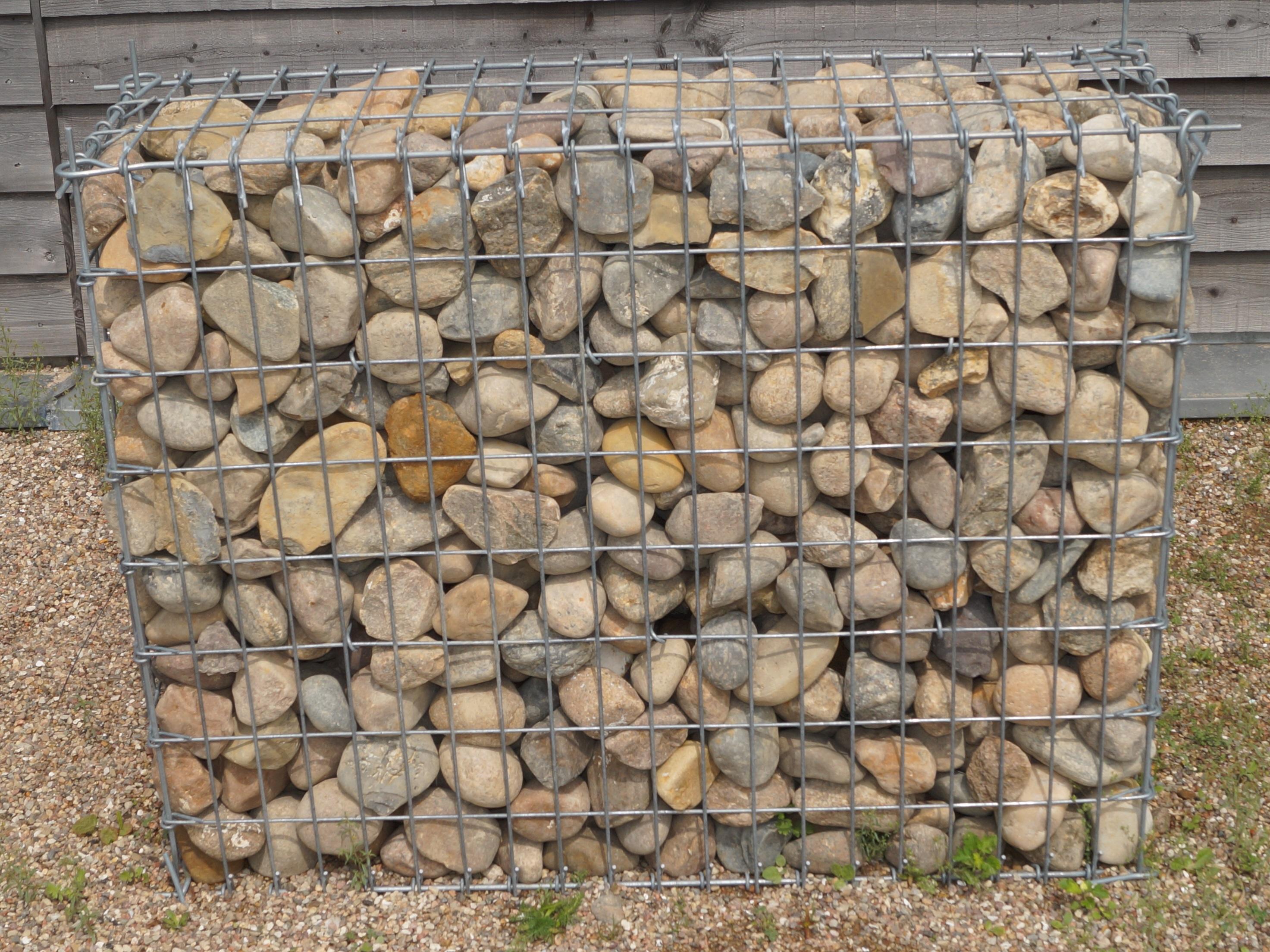 Plug-in gabion 104 cm x 81 cm x 34 cm (L x H x D), maskstorlek 5 cm x 10 cm